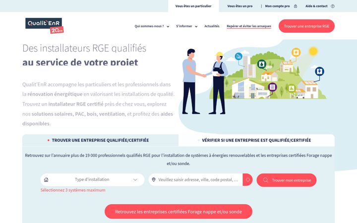 Screenshot of qualit-enr.org