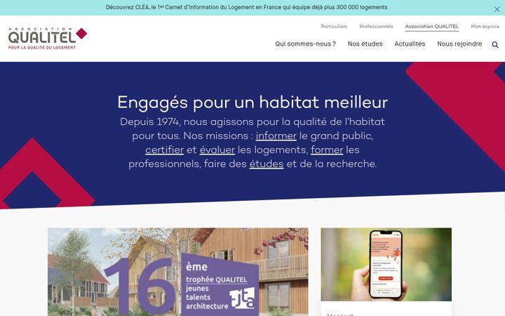 Screenshot of qualitel.org
