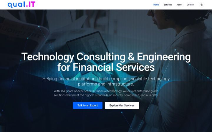 Screenshot of qualitservices.tech
