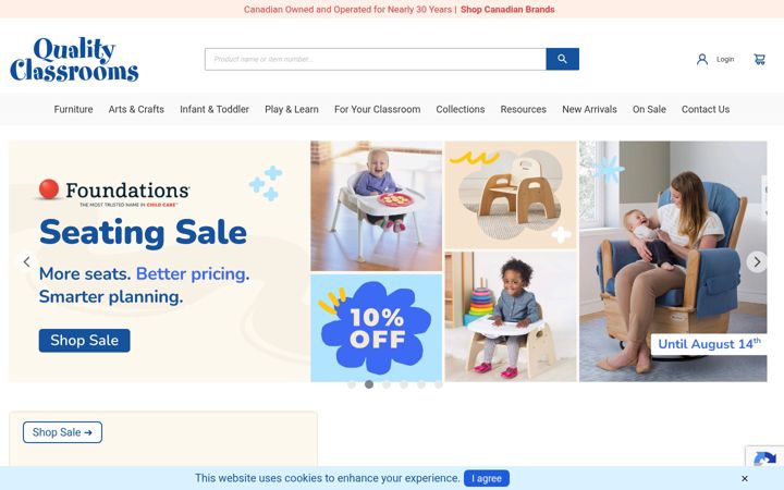 Screenshot of qualityclassrooms.ca