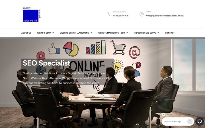 Screenshot of qualityinternetsolutions.co.uk