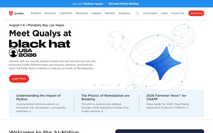 Screenshot di qualys.com