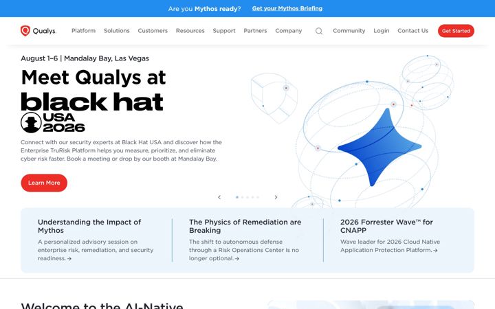 Skärmbild av qualys.eu