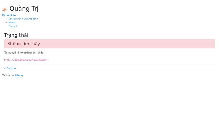 Screenshot of quangbinh.gov.vn
