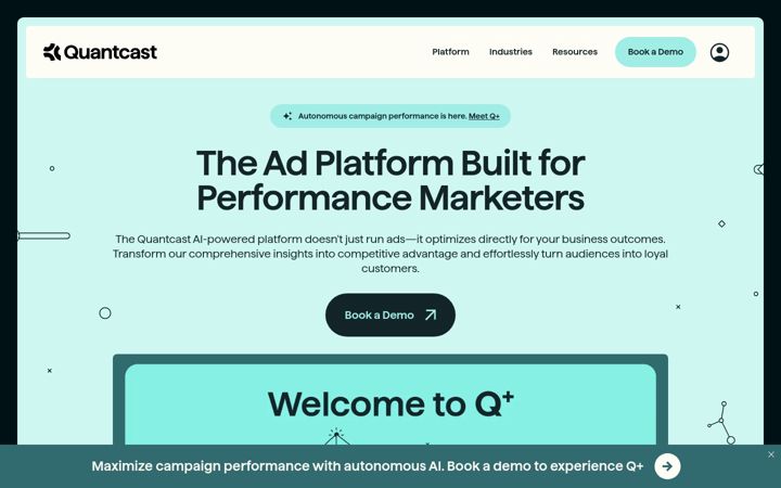 Snímek obrazovky quantcast.com