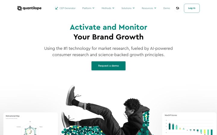 Screenshot of quantilope.com