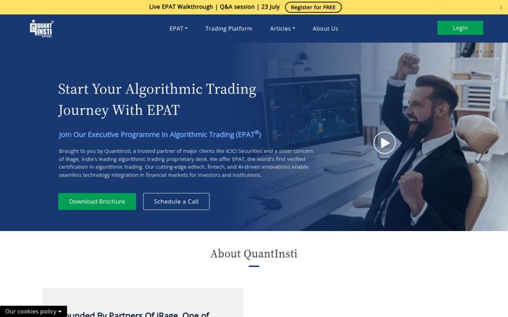 Screenshot di quantinsti.com