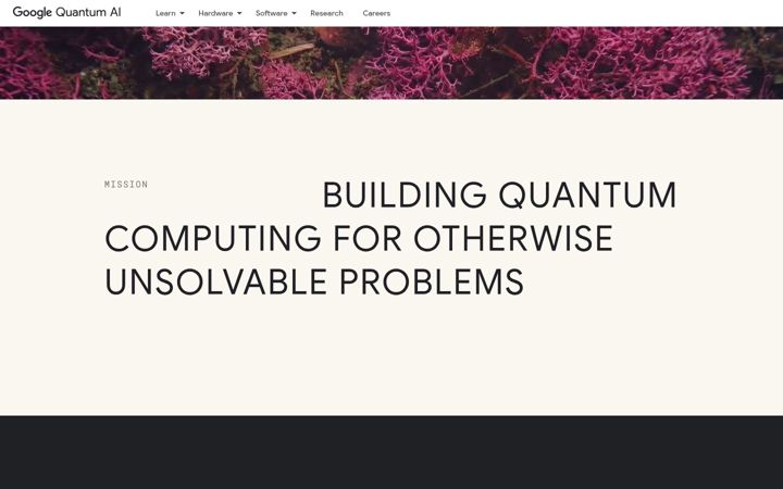 Screenshot of quantumai.google