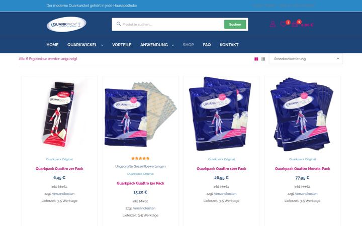 Ekrano kopija quarkpack.com