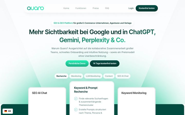Zrzut ekranu quaro.io