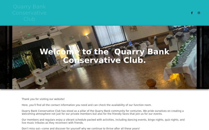 Ekrano kopija quarrybankconservativeclub.co.uk
