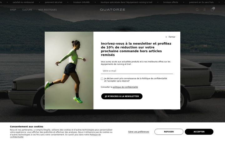 Screenshot of quatorzerunning.com
