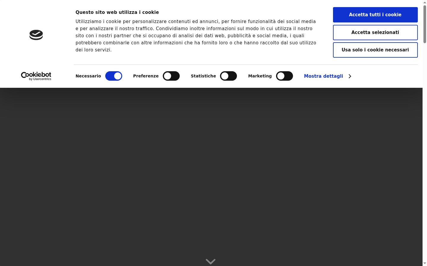 Screenshot του banner συγκατάθεσης που εμφανίστηκε πριν από οποιαδήποτε αλληλεπίδραση