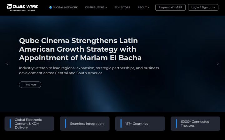 Captura de ecrã de qubewire.com