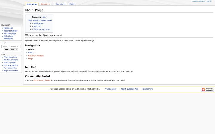 Screenshot of quebeck-wiki.win