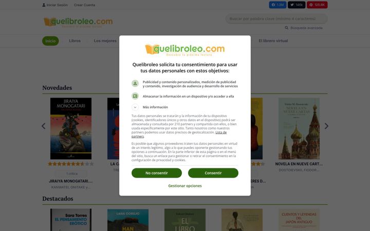 Screenshot of quelibroleo.com