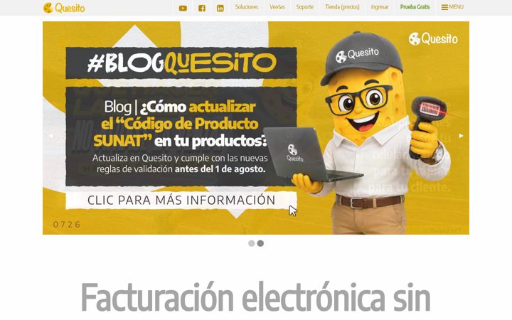 Screenshot of quesito.pe