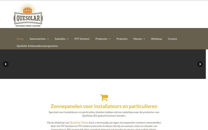 Screenshot ta' quesolar.com