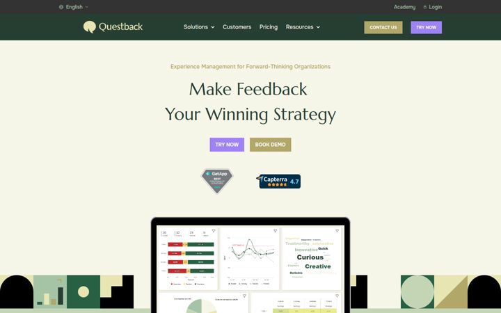 Screenshot of questback.com