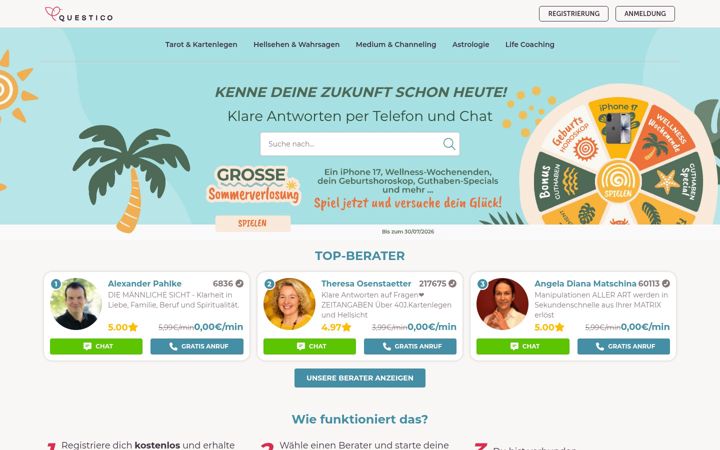 Screenshot of questico.de