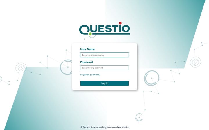 Screenshot of questio.solutions
