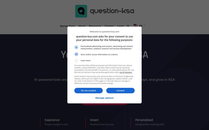 Screenshot of question-ksa.com