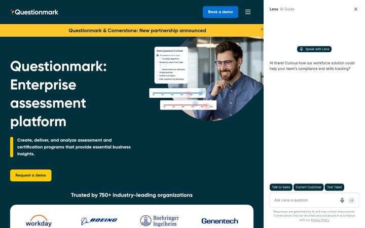 Screenshot di questionmark.com