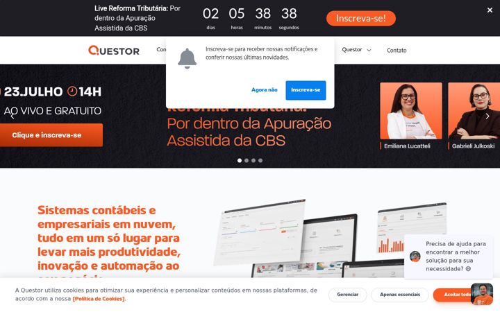 Screenshot of questor.com.br