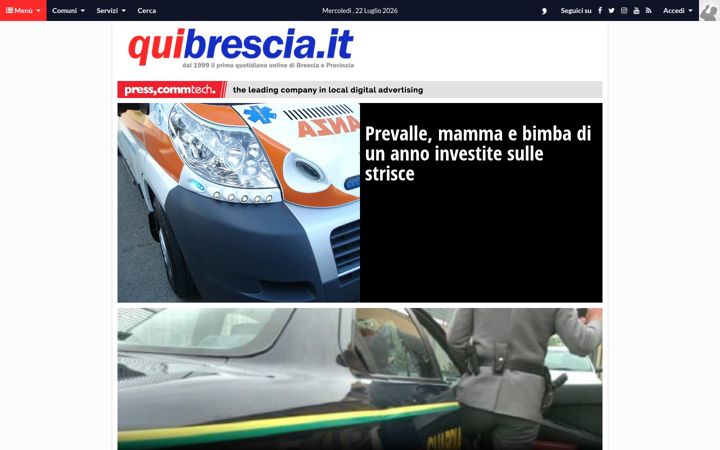 Screenshot of quibrescia.it