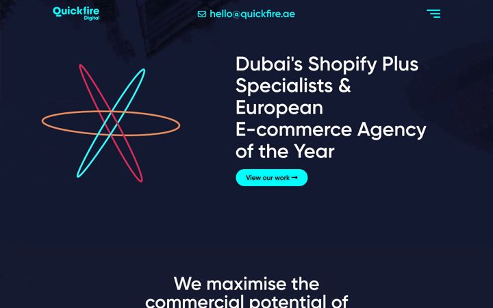 Screenshot of quickfire.ae