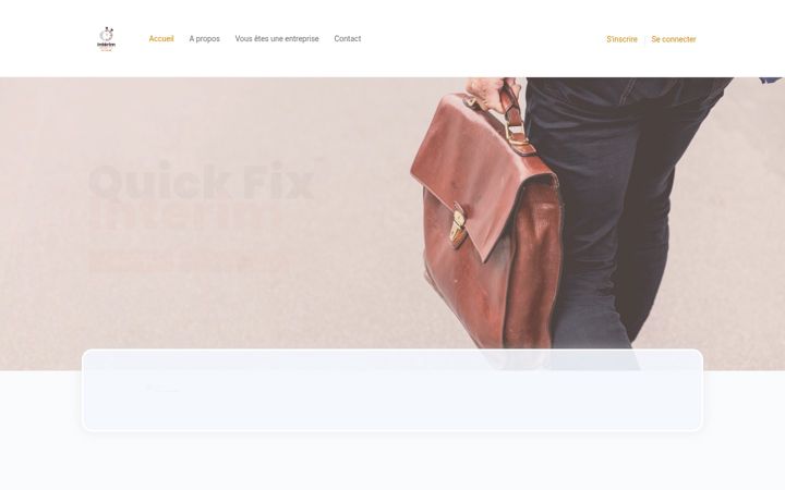 Screenshot of quickfixinterim.fr