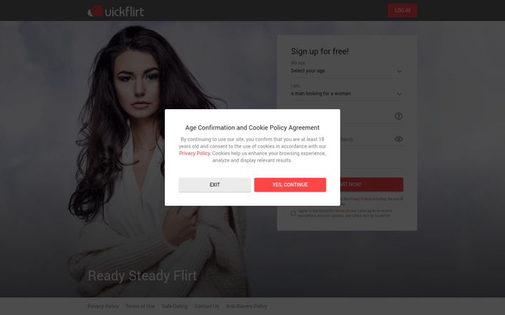 Skjermbilde av quickflirt.com