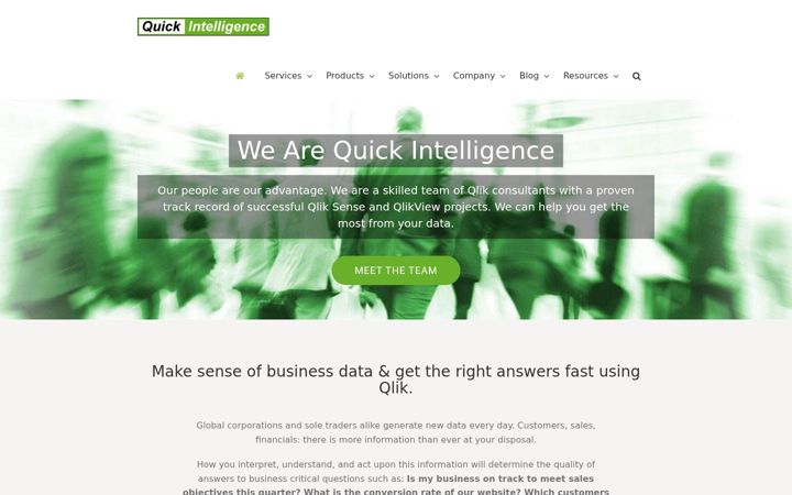 Screenshot of quickintelligence.co.uk