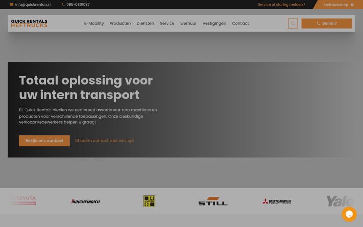 Screenshot ta' quickrentals.nl