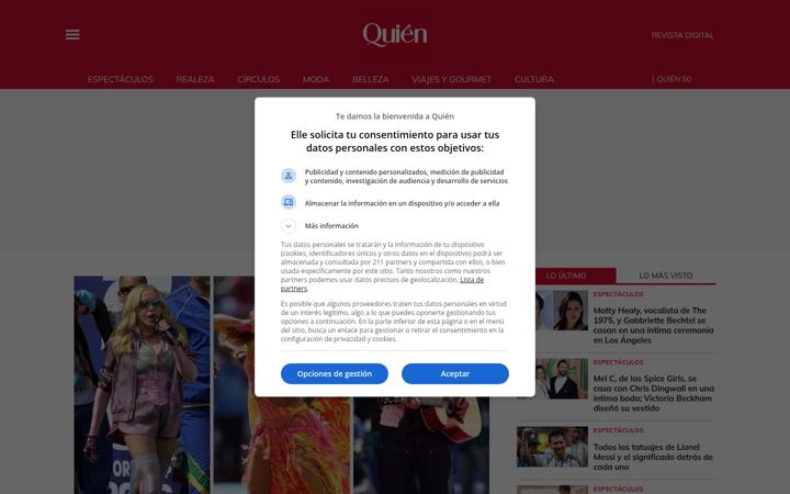 Screenshot of quien.com
