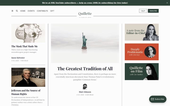 Screenshot von quillette.com
