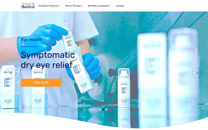 Screenshot of quintonmedical.com
