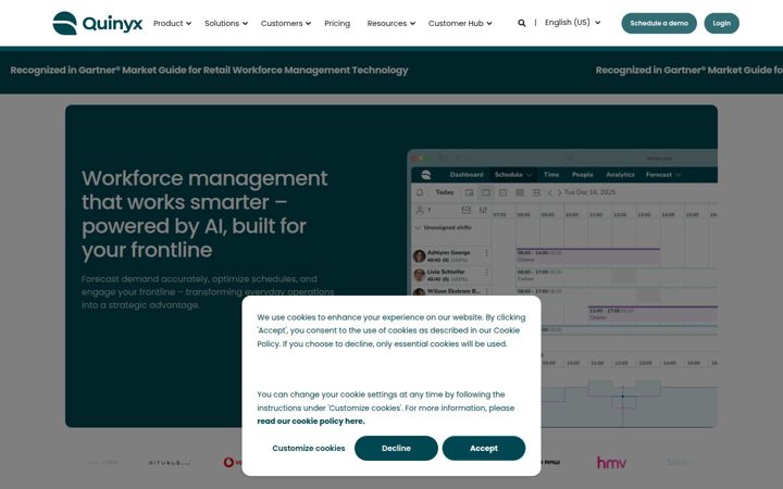 Screenshot του quinyx.com