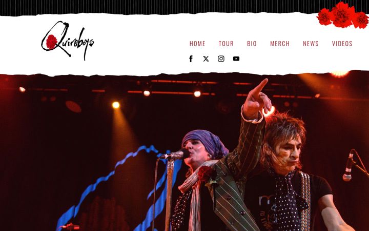 Captura de pantalla de quireboysofficial.com