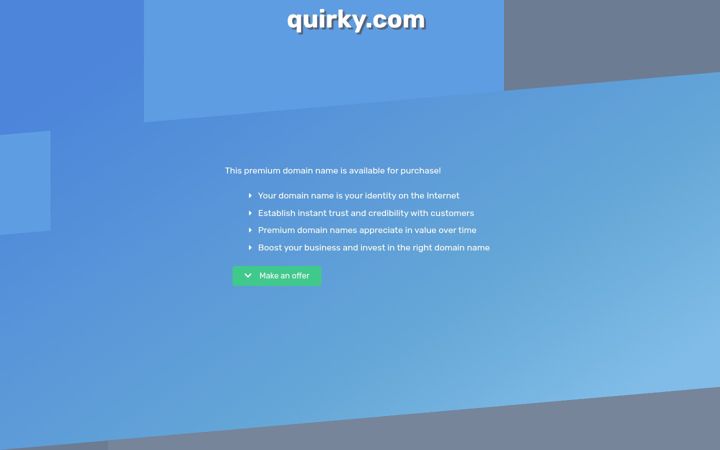 Screenshot of quirky.com