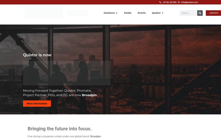 Screenshot of quistor.com
