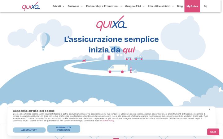 Screenshot του quixa.it