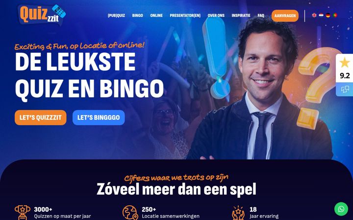 Екранна снимка на quizzzit.nl