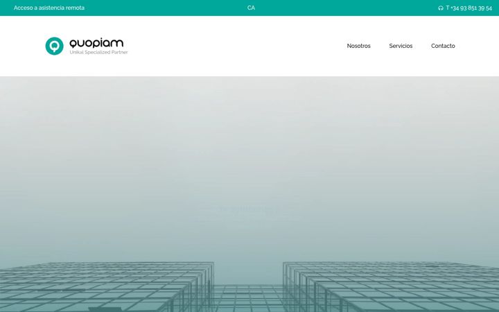 Posnetek zaslona quopiam.com