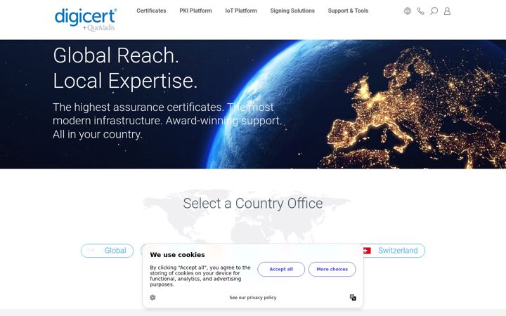 Screenshot von quovadisglobal.com