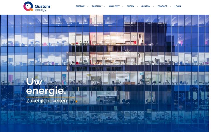 Capture d'écran de qustomenergy.nl