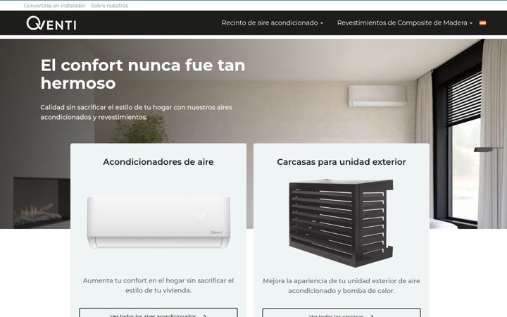 Screenshot of qventi.es