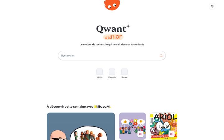 Screenshot of qwantjunior.com