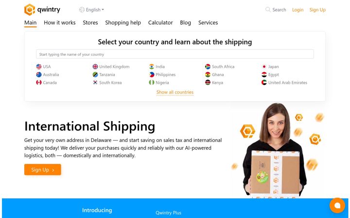 Screenshot of qwintry.com