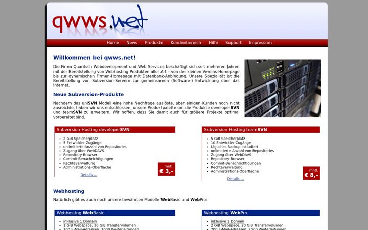 Screenshot of qwws.net